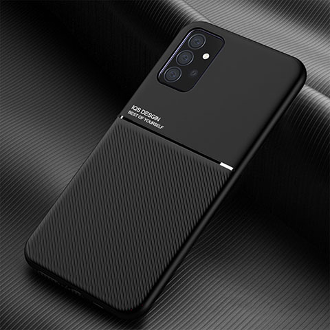 Funda Silicona Carcasa Ultrafina Goma con Magnetico para Samsung Galaxy A72 4G Negro