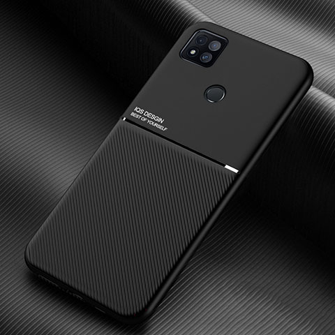 Funda Silicona Carcasa Ultrafina Goma con Magnetico para Xiaomi POCO C3 Negro