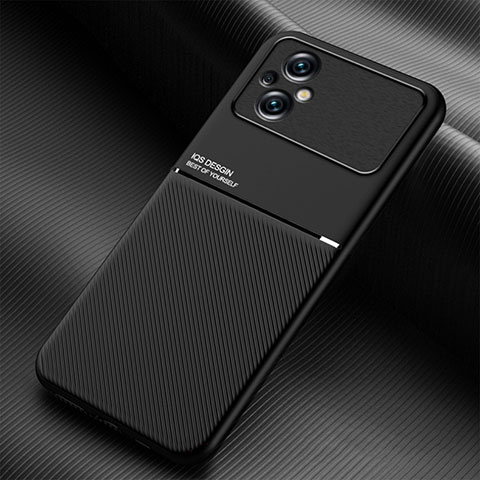 Funda Silicona Carcasa Ultrafina Goma con Magnetico para Xiaomi Poco M5 4G Negro