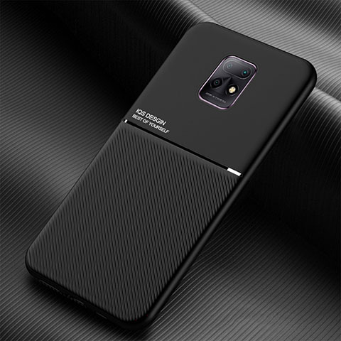 Funda Silicona Carcasa Ultrafina Goma con Magnetico para Xiaomi Redmi 10X Pro 5G Negro