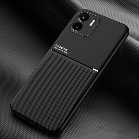 Funda Silicona Carcasa Ultrafina Goma con Magnetico para Xiaomi Redmi A2 Plus Negro