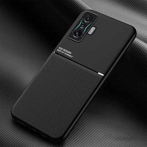 Funda Silicona Carcasa Ultrafina Goma con Magnetico para Xiaomi Redmi K50 Gaming 5G Negro