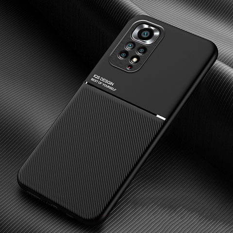 Funda Silicona Carcasa Ultrafina Goma con Magnetico para Xiaomi Redmi Note 12 Pro 4G Negro