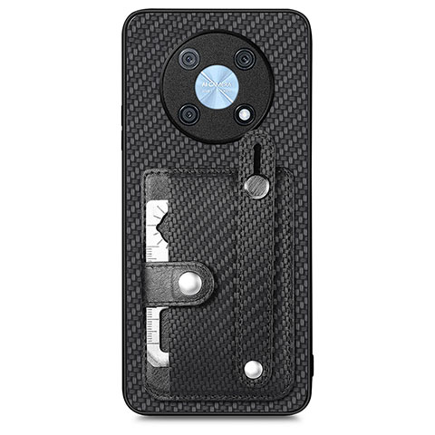 Funda Silicona Carcasa Ultrafina Goma con Magnetico S01D para Huawei Enjoy 50 Pro Negro