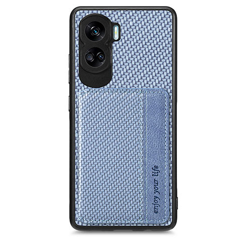 Funda Silicona Carcasa Ultrafina Goma con Magnetico S01D para Huawei Honor 90 Lite 5G Azul