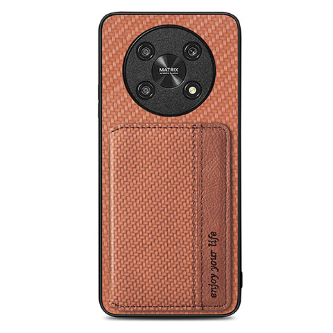 Funda Silicona Carcasa Ultrafina Goma con Magnetico S01D para Huawei Honor Magic4 Lite 5G Marron