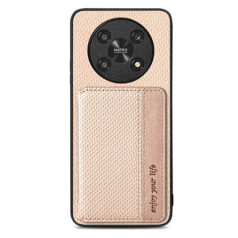 Funda Silicona Carcasa Ultrafina Goma con Magnetico S01D para Huawei Honor Magic4 Lite 5G Oro