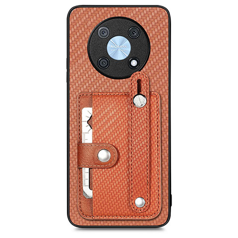 Funda Silicona Carcasa Ultrafina Goma con Magnetico S01D para Huawei Nova Y90 Marron