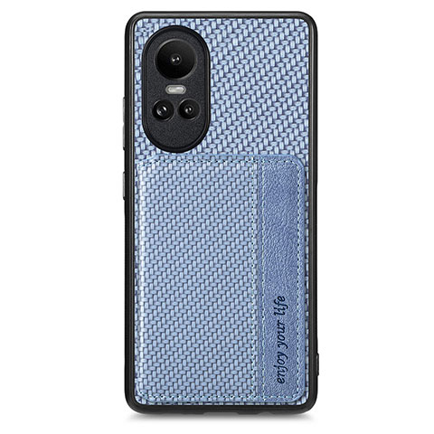 Funda Silicona Carcasa Ultrafina Goma con Magnetico S01D para Oppo Reno10 Pro 5G Azul