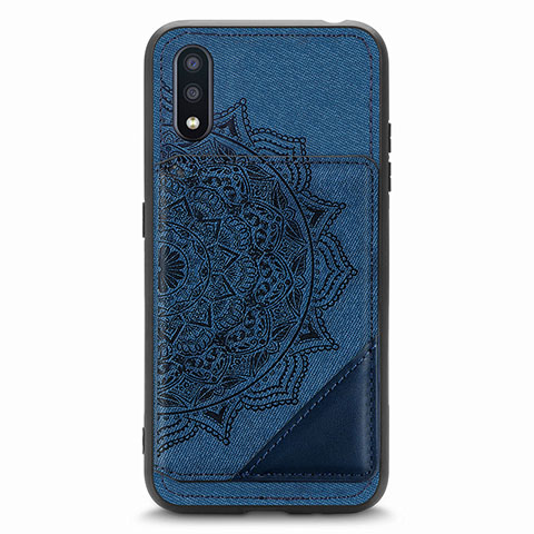 Funda Silicona Carcasa Ultrafina Goma con Magnetico S01D para Samsung Galaxy A01 SM-A015 Azul