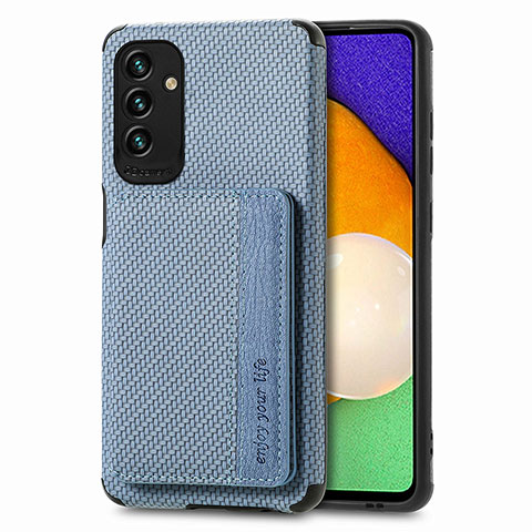 Funda Silicona Carcasa Ultrafina Goma con Magnetico S01D para Samsung Galaxy A04s Azul