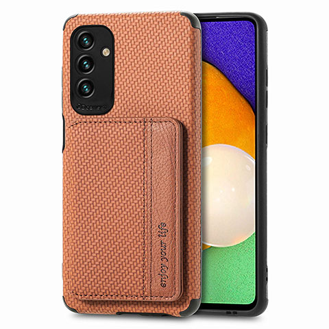 Funda Silicona Carcasa Ultrafina Goma con Magnetico S01D para Samsung Galaxy A04s Marron