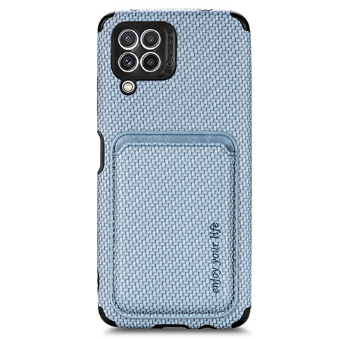 Funda Silicona Carcasa Ultrafina Goma con Magnetico S01D para Samsung Galaxy A22 4G Azul