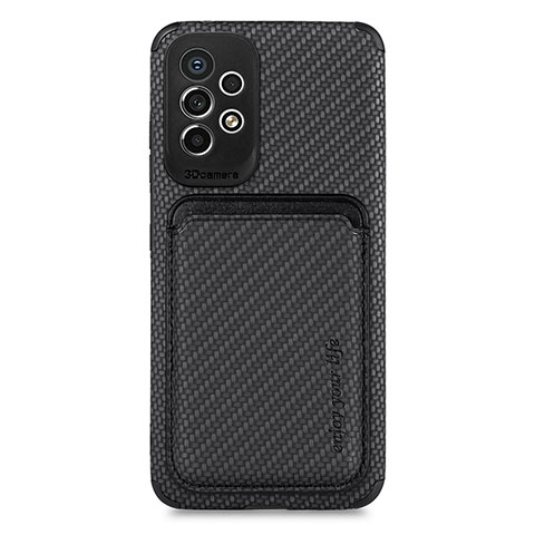 Funda Silicona Carcasa Ultrafina Goma con Magnetico S01D para Samsung Galaxy A33 5G Negro