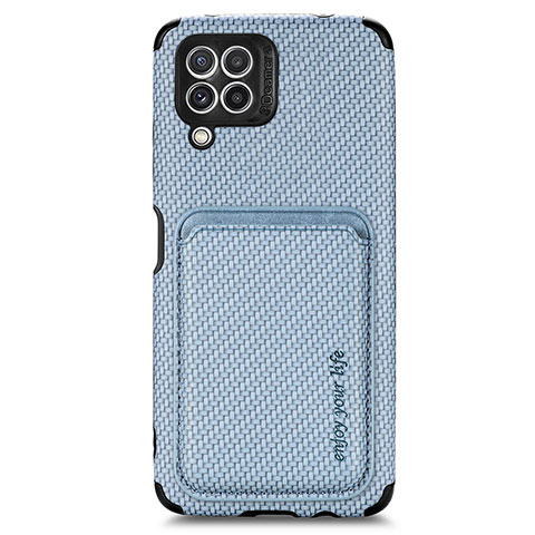 Funda Silicona Carcasa Ultrafina Goma con Magnetico S01D para Samsung Galaxy M32 4G Azul