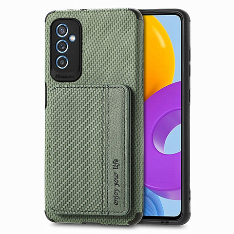 Funda Silicona Carcasa Ultrafina Goma con Magnetico S01D para Samsung Galaxy M52 5G Verde