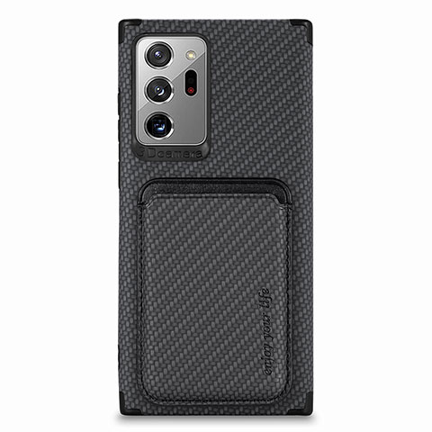 Funda Silicona Carcasa Ultrafina Goma con Magnetico S01D para Samsung Galaxy Note 20 Ultra 5G Negro