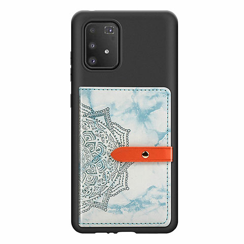 Funda Silicona Carcasa Ultrafina Goma con Magnetico S01D para Samsung Galaxy S10 Lite Azul