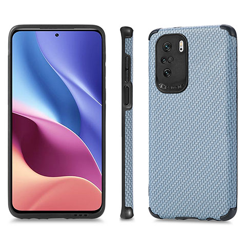 Funda Silicona Carcasa Ultrafina Goma con Magnetico S01D para Xiaomi Mi 11X 5G Azul