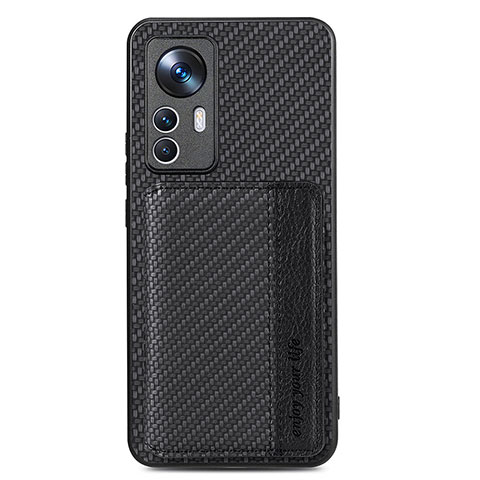 Funda Silicona Carcasa Ultrafina Goma con Magnetico S01D para Xiaomi Mi 12T 5G Negro