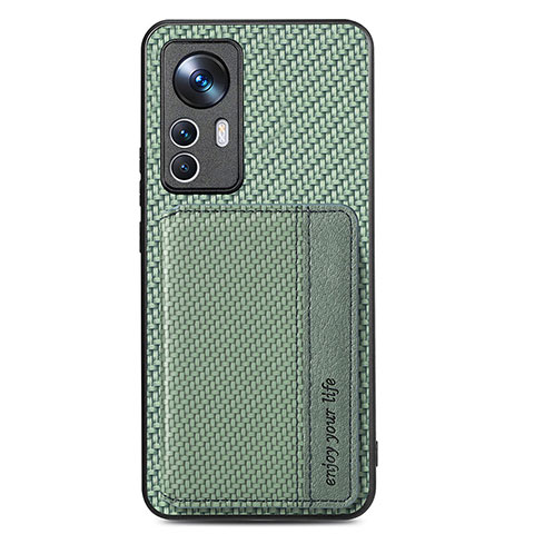 Funda Silicona Carcasa Ultrafina Goma con Magnetico S01D para Xiaomi Mi 12T 5G Verde