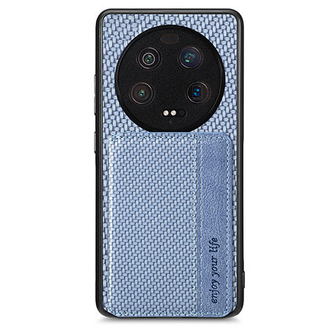 Funda Silicona Carcasa Ultrafina Goma con Magnetico S01D para Xiaomi Mi 13 Ultra 5G Azul