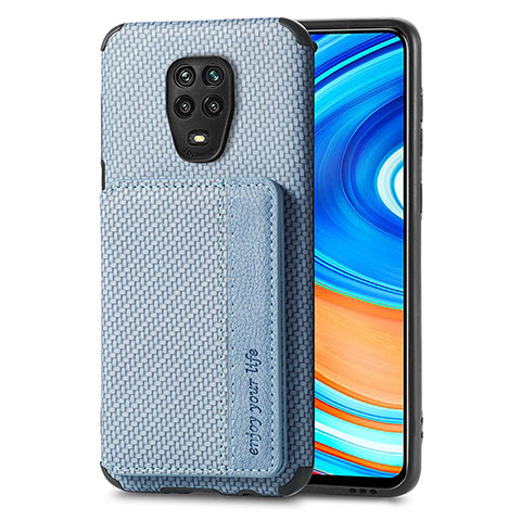 Funda Silicona Carcasa Ultrafina Goma con Magnetico S01D para Xiaomi Poco M2 Pro Azul