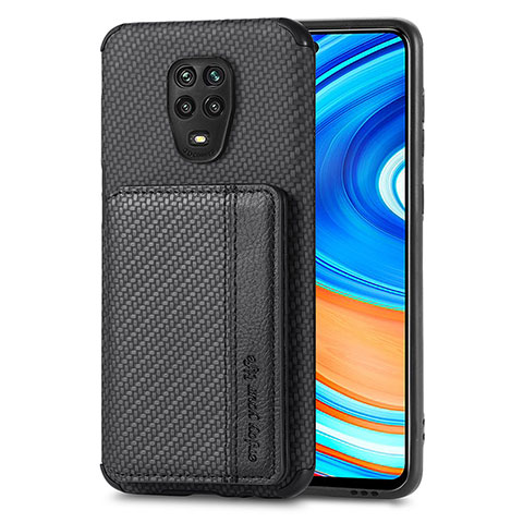 Funda Silicona Carcasa Ultrafina Goma con Magnetico S01D para Xiaomi Poco M2 Pro Negro