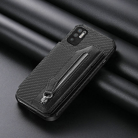 Funda Silicona Carcasa Ultrafina Goma con Magnetico S01D para Xiaomi POCO M3 Pro 5G Negro