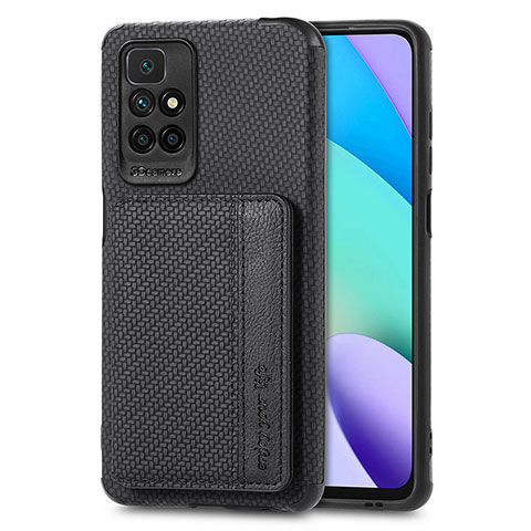 Funda Silicona Carcasa Ultrafina Goma con Magnetico S01D para Xiaomi Redmi 10 (2022) Negro