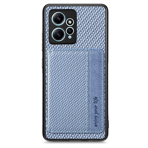 Funda Silicona Carcasa Ultrafina Goma con Magnetico S01D para Xiaomi Redmi Note 12 4G Azul