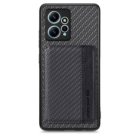 Funda Silicona Carcasa Ultrafina Goma con Magnetico S01D para Xiaomi Redmi Note 12 4G Negro