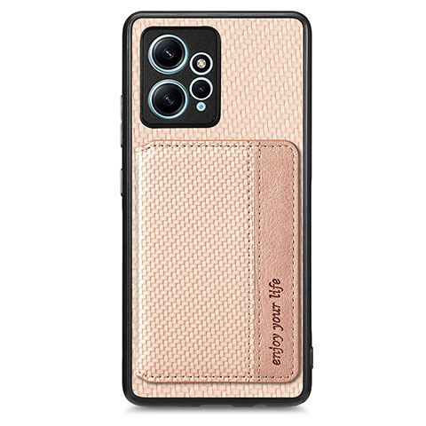 Funda Silicona Carcasa Ultrafina Goma con Magnetico S01D para Xiaomi Redmi Note 12 4G Oro