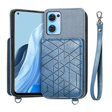 Funda Silicona Carcasa Ultrafina Goma con Magnetico S02D para OnePlus Nord CE 2 5G Azul