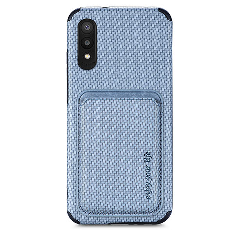 Funda Silicona Carcasa Ultrafina Goma con Magnetico S02D para Samsung Galaxy A02 Azul