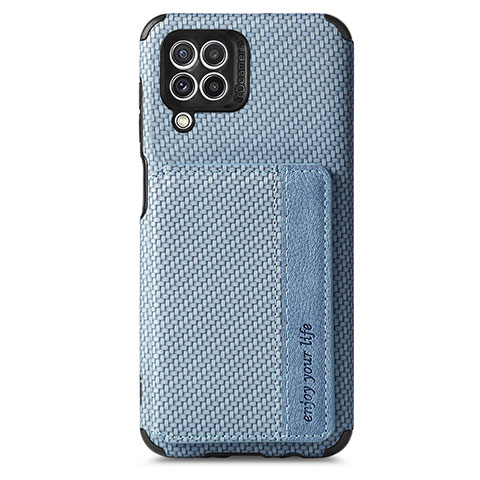 Funda Silicona Carcasa Ultrafina Goma con Magnetico S02D para Samsung Galaxy A22 4G Azul