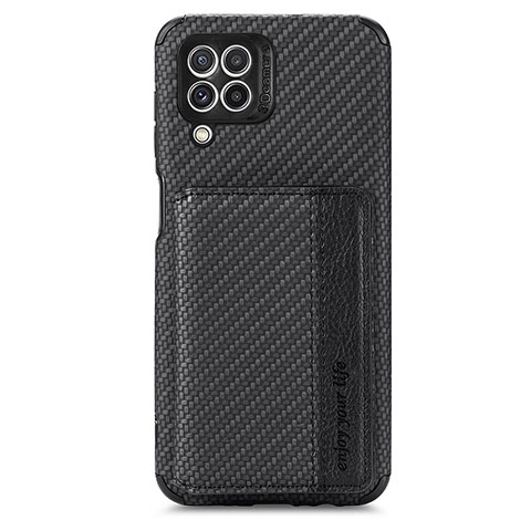 Funda Silicona Carcasa Ultrafina Goma con Magnetico S02D para Samsung Galaxy A22 4G Negro