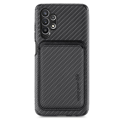 Funda Silicona Carcasa Ultrafina Goma con Magnetico S02D para Samsung Galaxy A32 4G Negro