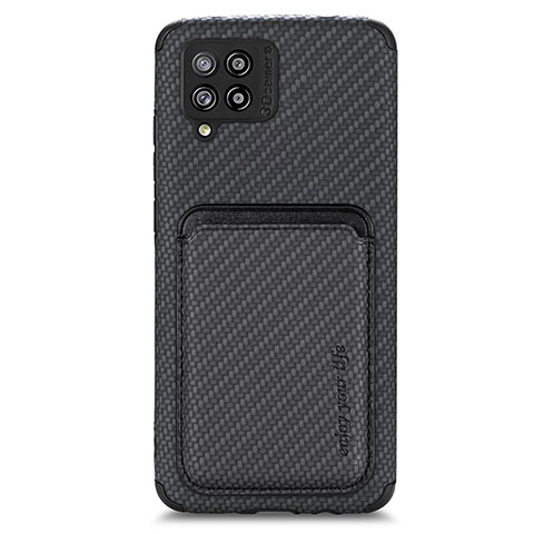 Funda Silicona Carcasa Ultrafina Goma con Magnetico S02D para Samsung Galaxy A42 5G Negro