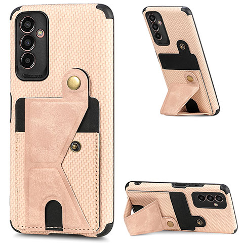 Funda Silicona Carcasa Ultrafina Goma con Magnetico S02D para Samsung Galaxy F13 4G Oro