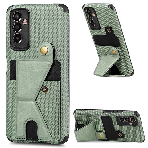 Funda Silicona Carcasa Ultrafina Goma con Magnetico S02D para Samsung Galaxy F13 4G Verde