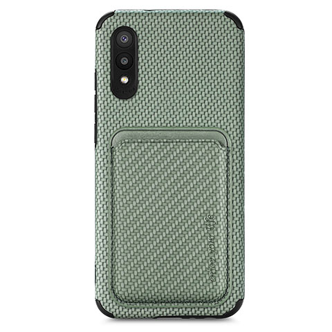 Funda Silicona Carcasa Ultrafina Goma con Magnetico S02D para Samsung Galaxy M02 Verde