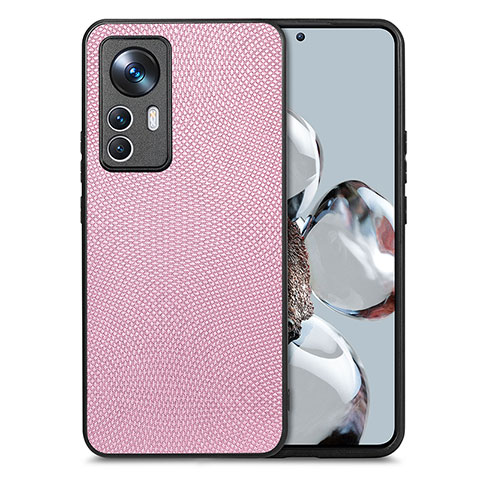 Funda Silicona Carcasa Ultrafina Goma con Magnetico S02D para Xiaomi Mi 12T 5G Oro Rosa