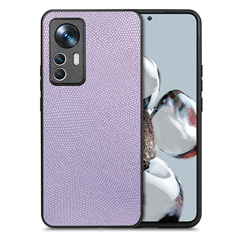 Funda Silicona Carcasa Ultrafina Goma con Magnetico S02D para Xiaomi Mi 12T 5G Purpura Claro