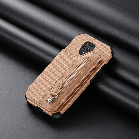 Funda Silicona Carcasa Ultrafina Goma con Magnetico S02D para Xiaomi Poco M2 Pro Oro