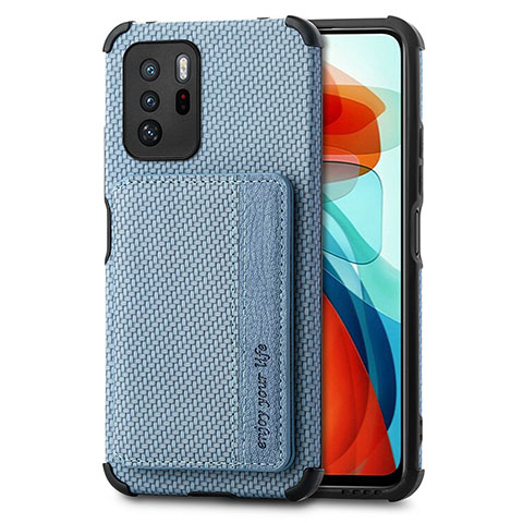 Funda Silicona Carcasa Ultrafina Goma con Magnetico S02D para Xiaomi Poco X3 GT 5G Azul