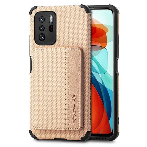 Funda Silicona Carcasa Ultrafina Goma con Magnetico S02D para Xiaomi Poco X3 GT 5G Oro