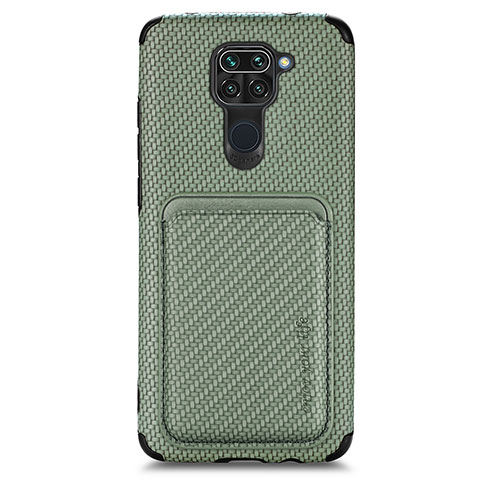 Funda Silicona Carcasa Ultrafina Goma con Magnetico S02D para Xiaomi Redmi 10X 4G Verde