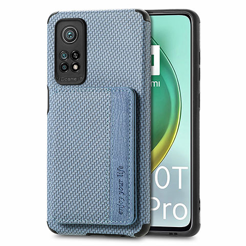 Funda Silicona Carcasa Ultrafina Goma con Magnetico S02D para Xiaomi Redmi K30S 5G Azul