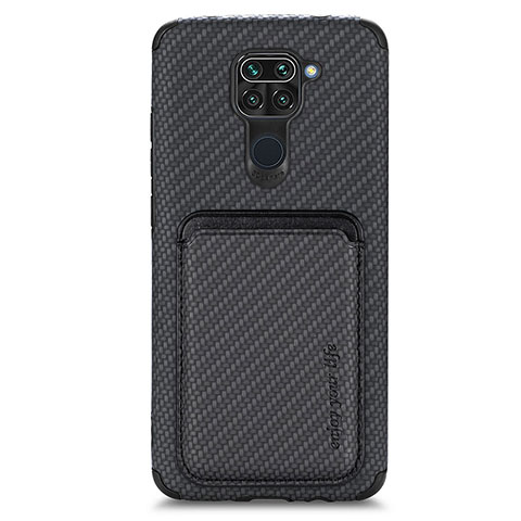 Funda Silicona Carcasa Ultrafina Goma con Magnetico S02D para Xiaomi Redmi Note 9 Negro